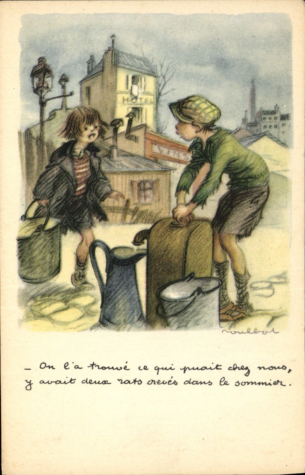 CPA Fantaisie Illustrateur Poulbot 