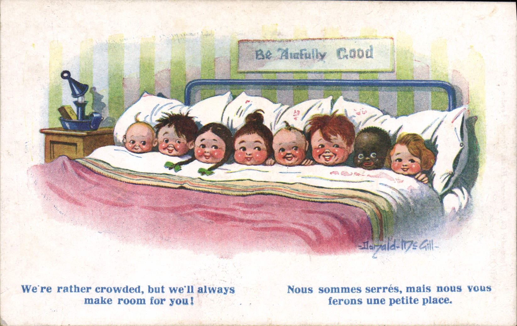 VINTAGE POSTCARD Fantasy Illustrator Children Donald McGill