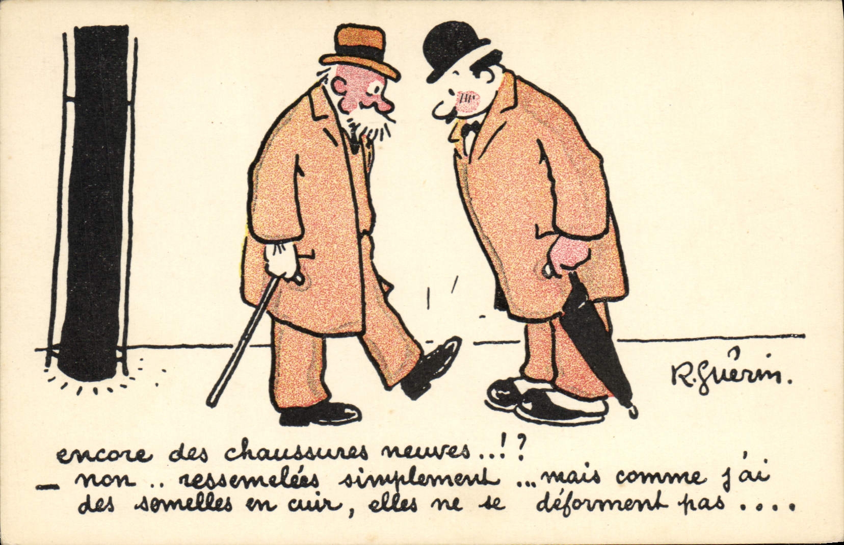 VINTAGE POSTCARD Fantasy Guerin Illustrator