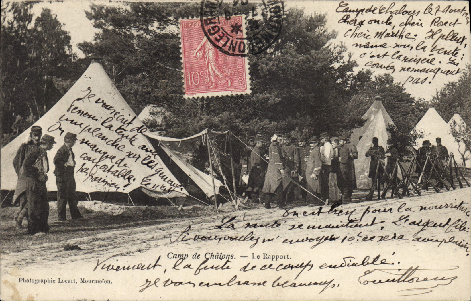 VINTAGE POSTCARD Militaria Camp of Trawl-nets the report/ratio