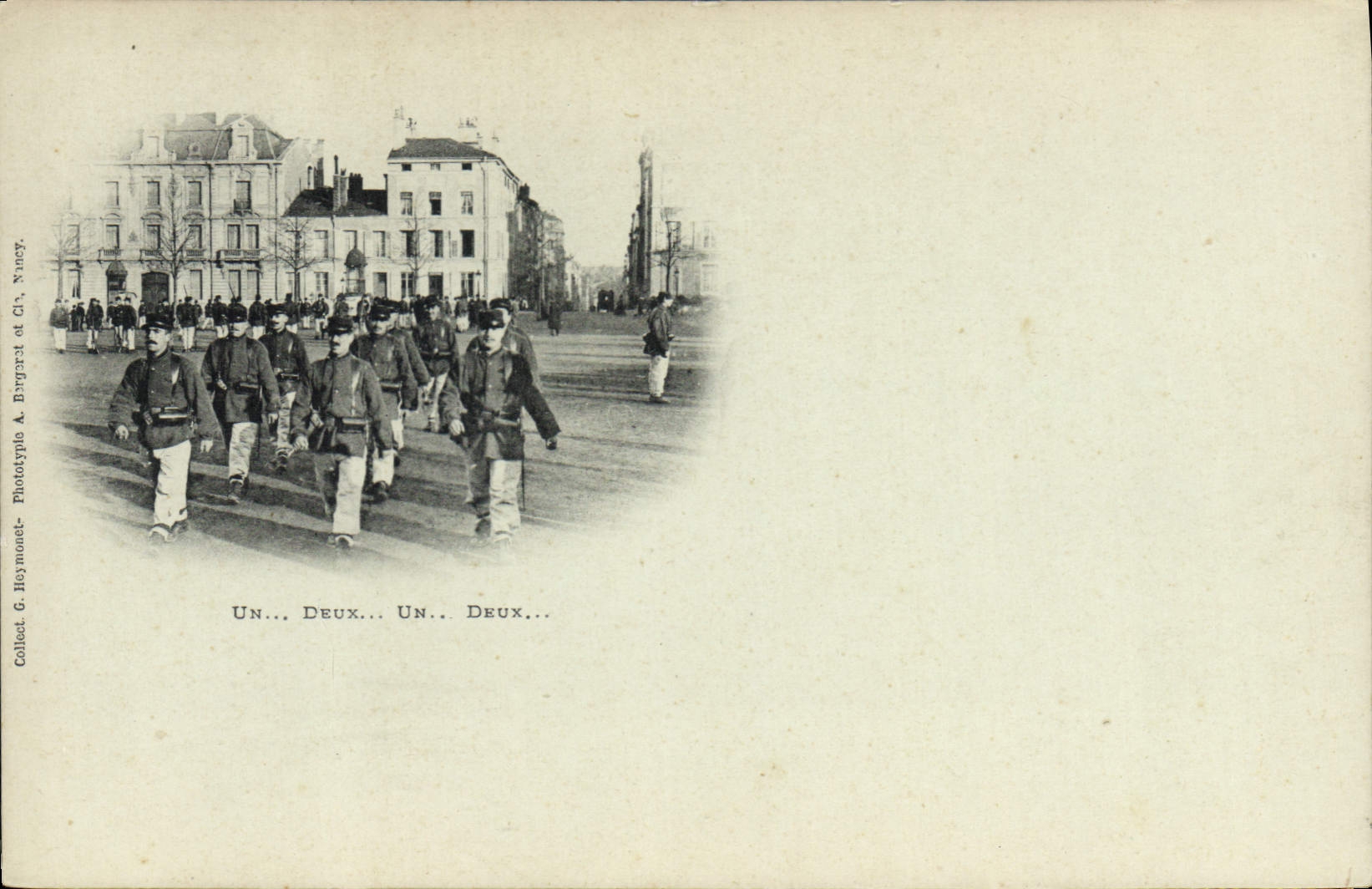 CPA Militaria Un deux Un deux 