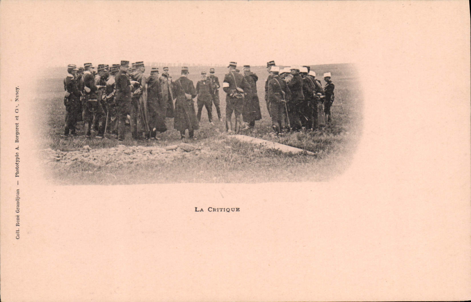 CPA Militaria La critique 