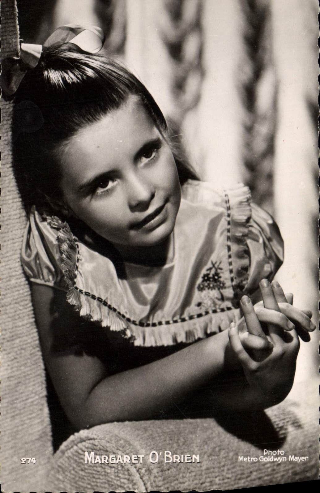 POSTAL MODERNA cine Margarita O Brien