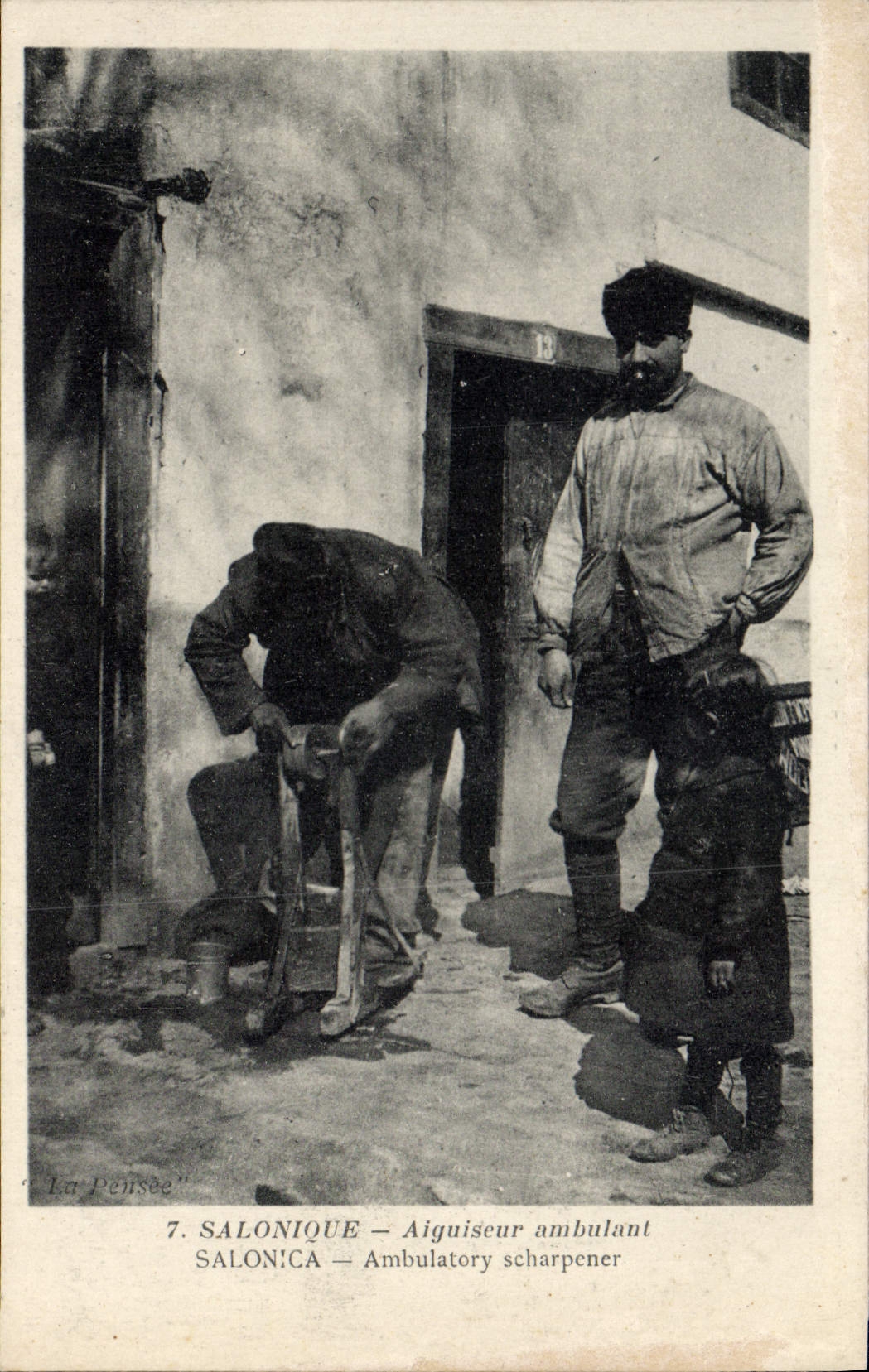 CPA Grece Salonique Aiguiseur ambulant TOP