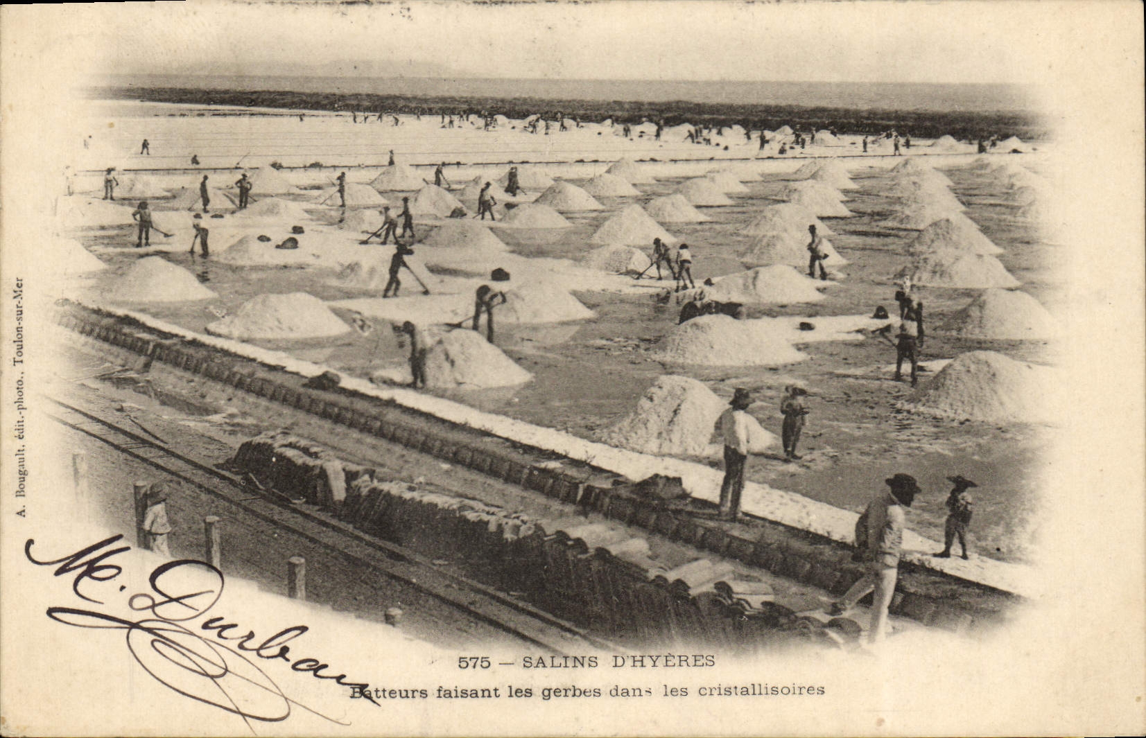 CPA Salins d'Hyeres Batteurs faisant les gerbes dans les cristallisoires
