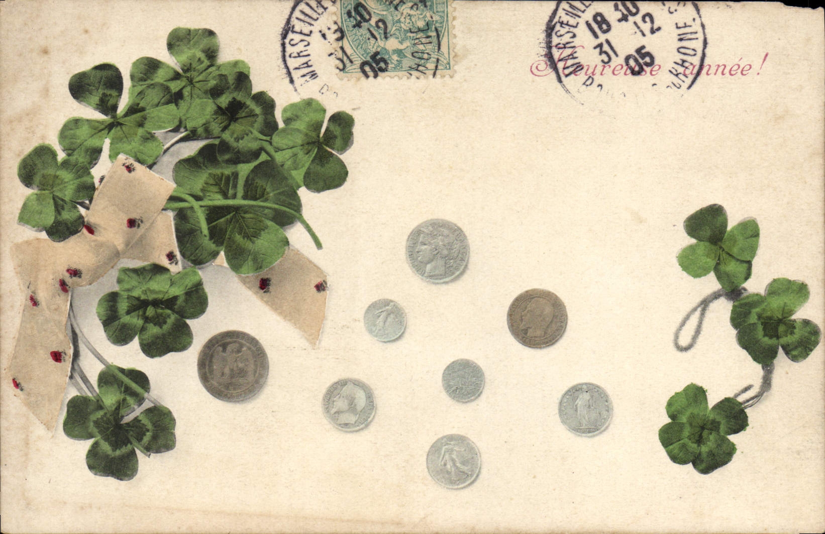 VINTAGE POSTCARD Coins