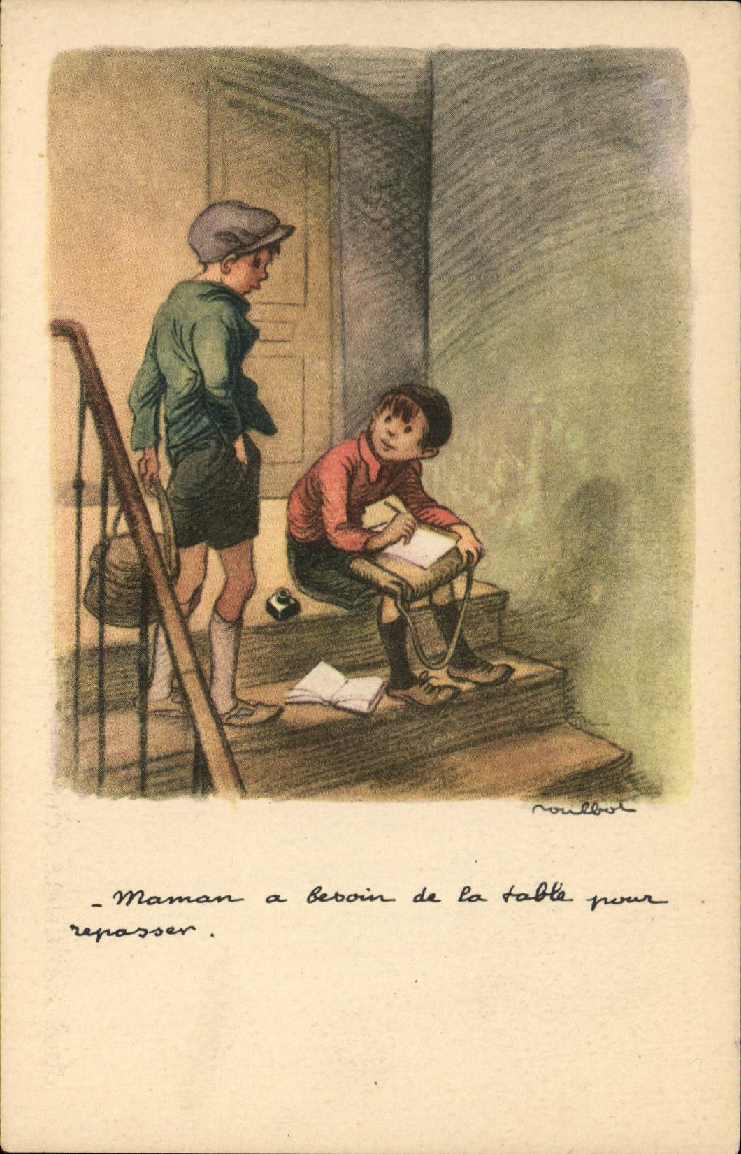 CPA Fantaisie Illustrateur Poulbot 