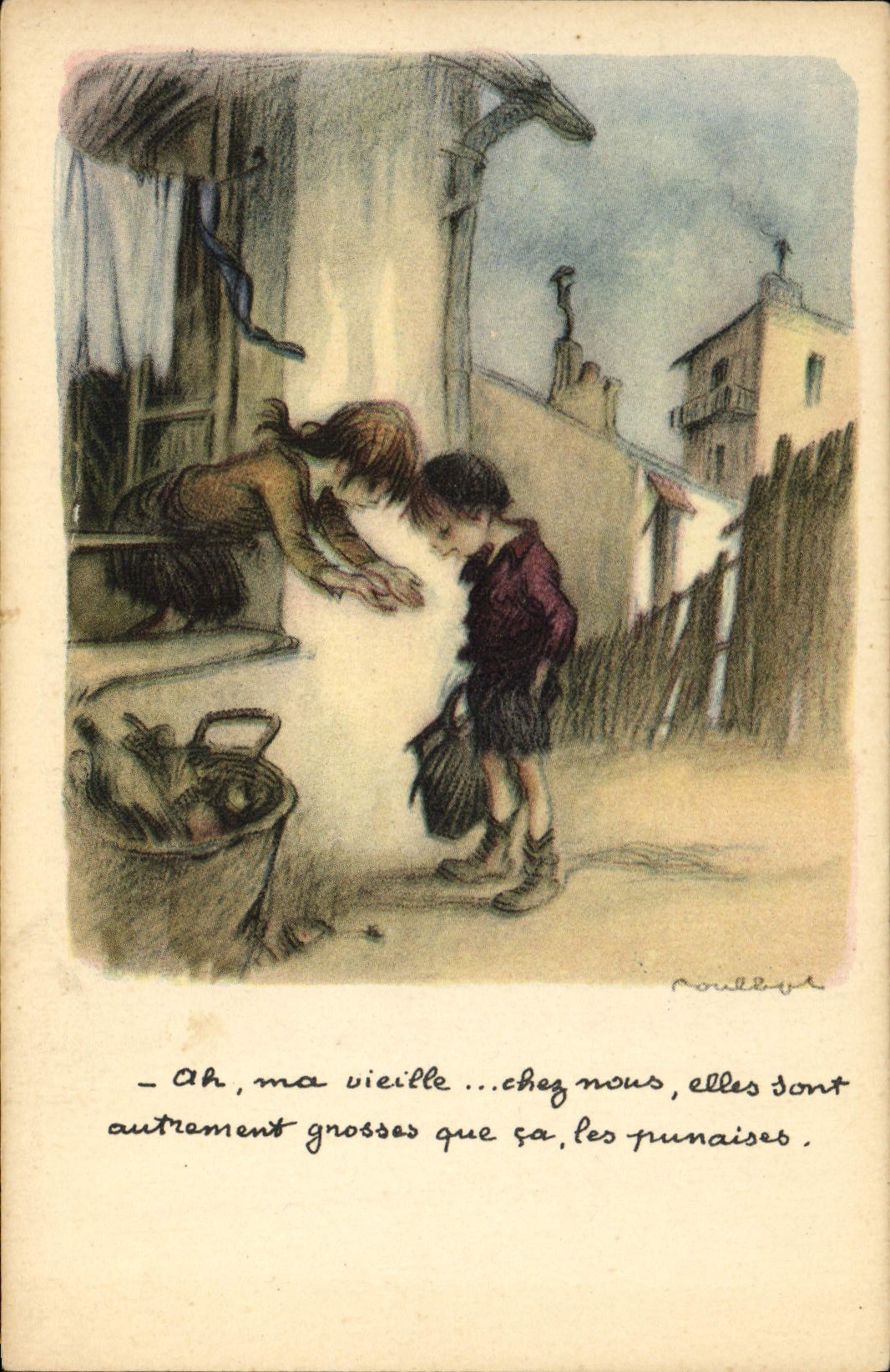 CPA Fantaisie Illustrateur Poulbot 