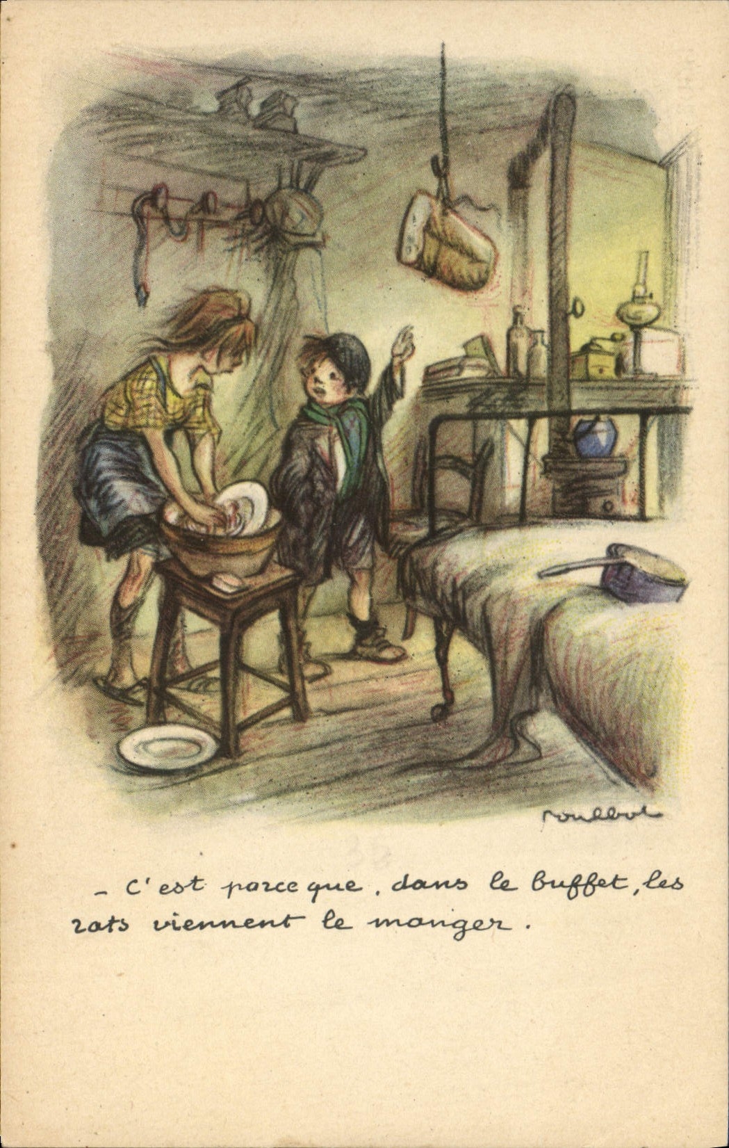 CPA Fantaisie Illustrateur Poulbot 