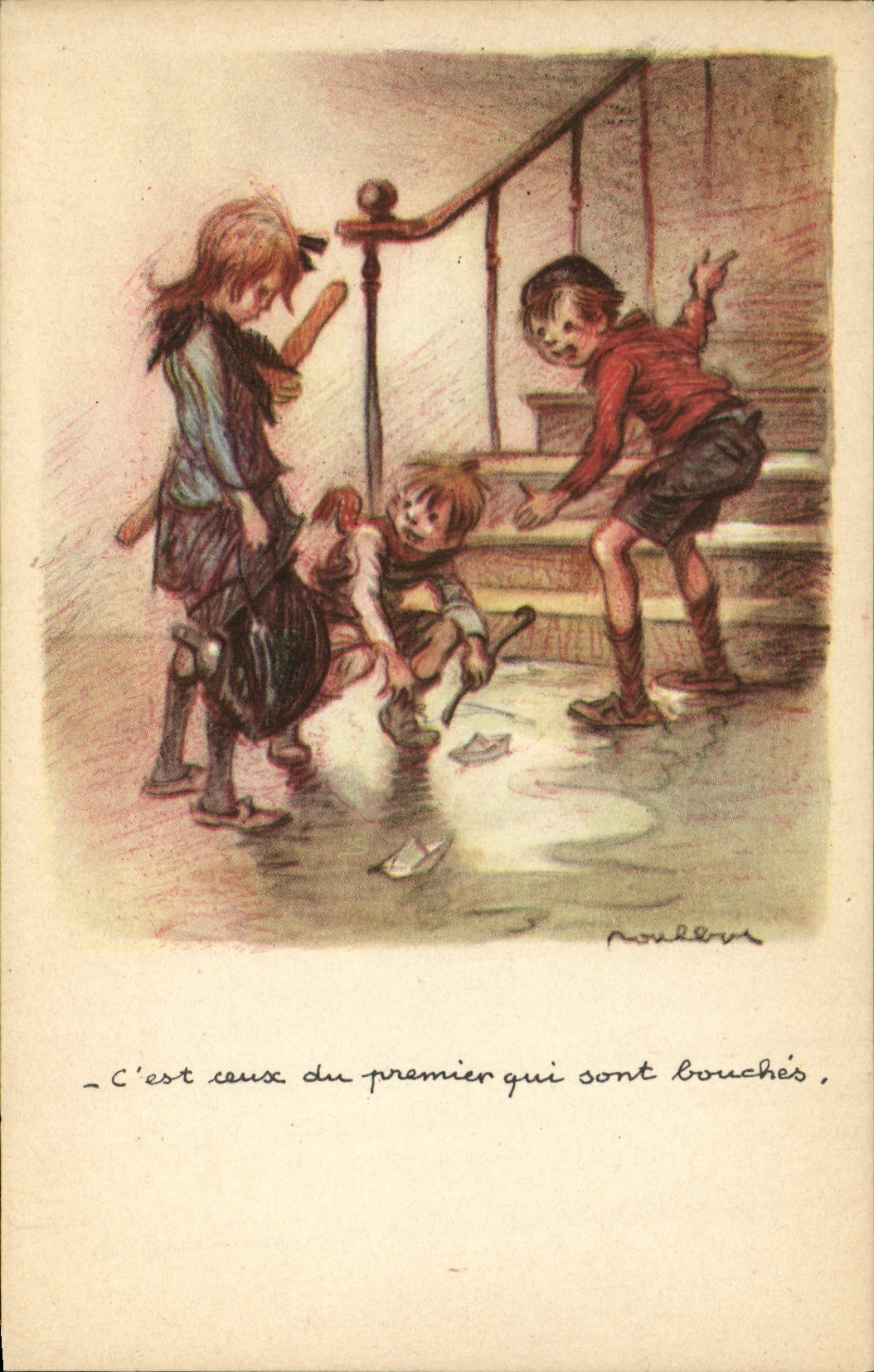 CPA Fantaisie Illustrateur Poulbot 