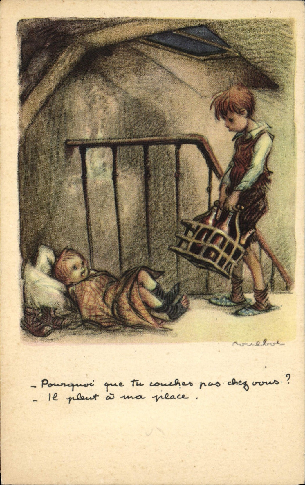 CPA Fantaisie Illustrateur Poulbot 