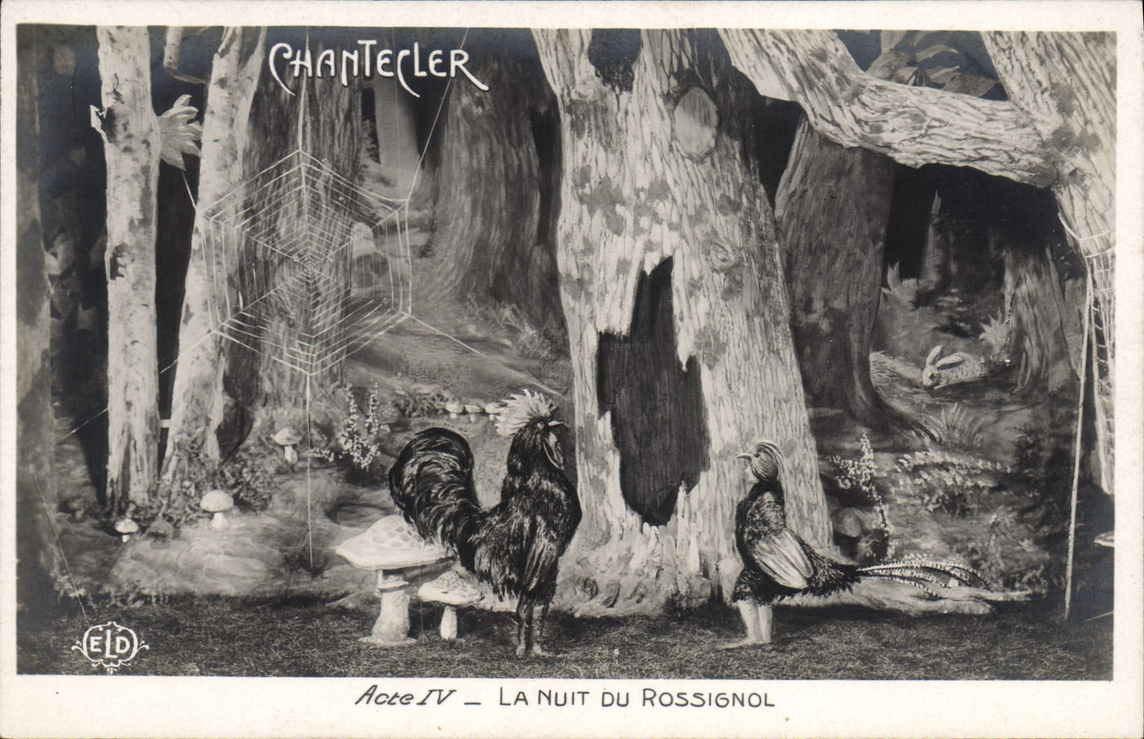 CPA Edmond Rostand Chantecler La nuit du rossignol