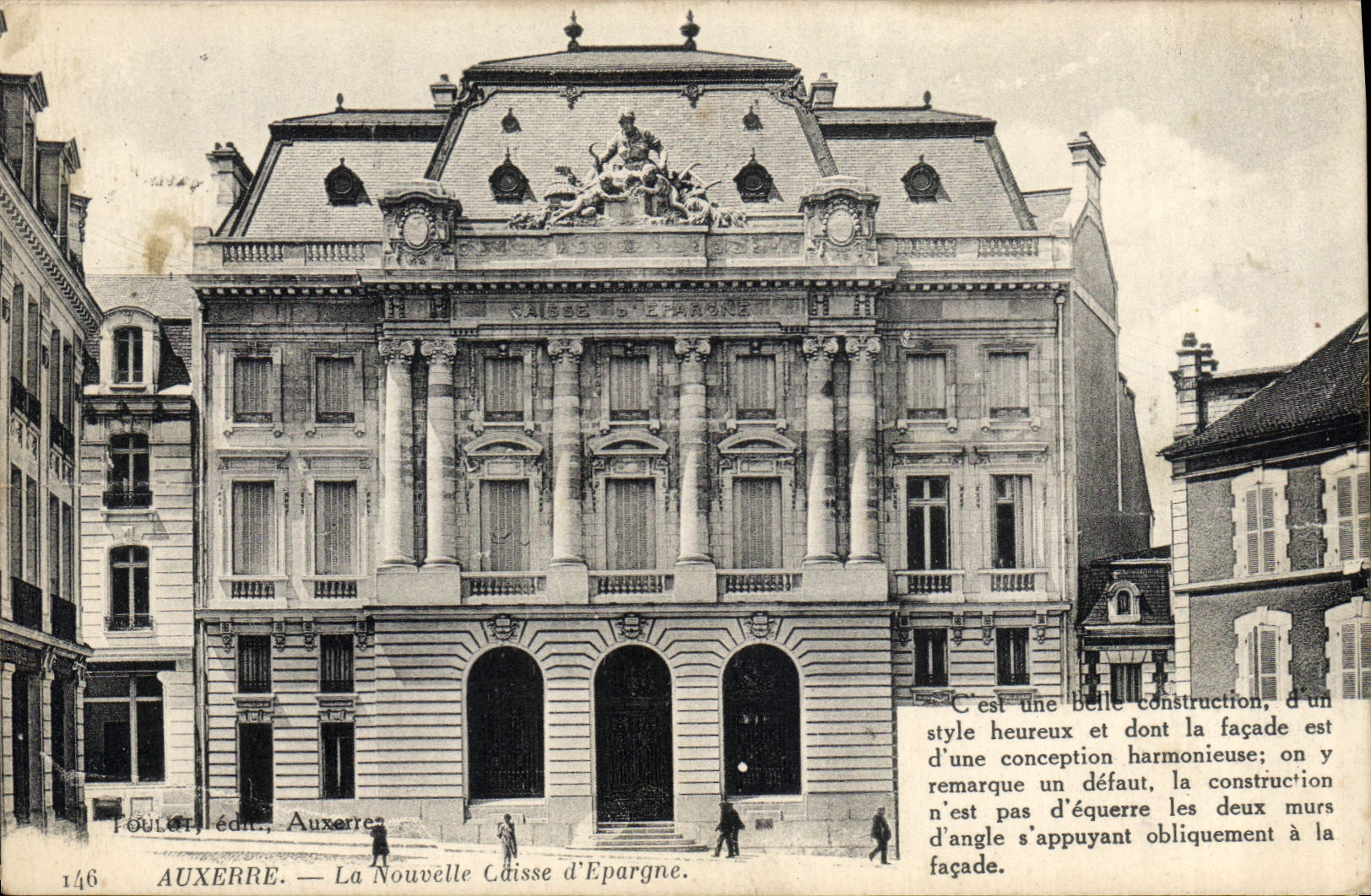 CPA Banque Auxerre La nouvelle Caisse d'Epargne 