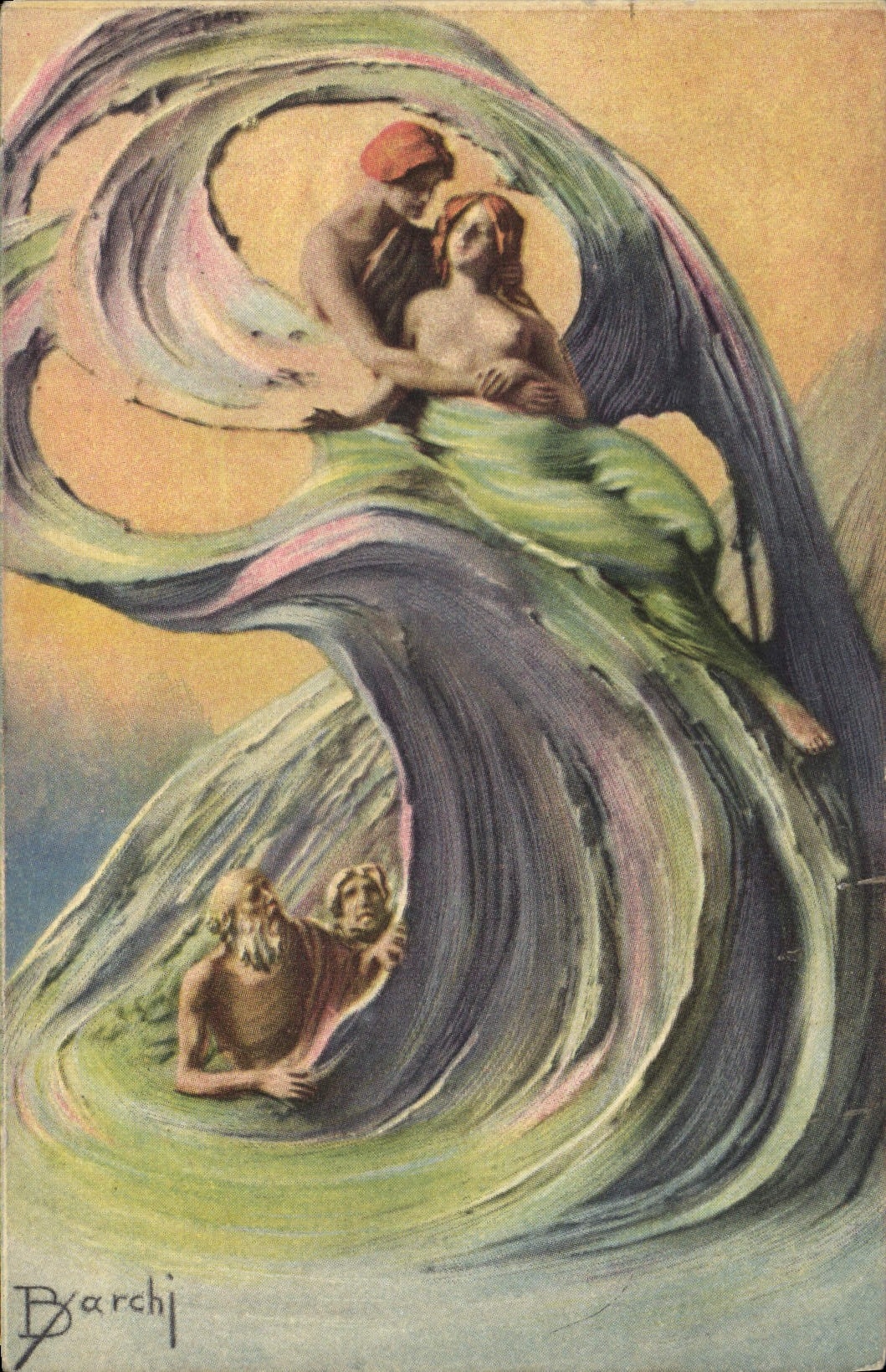 VINTAGE POSTCARD Fantasy Barchi Illustrator