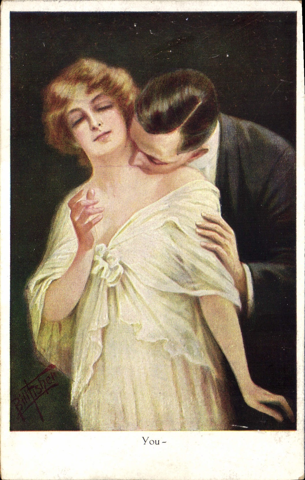 VINTAGE POSTCARD Fantasy Illustrator You Woman