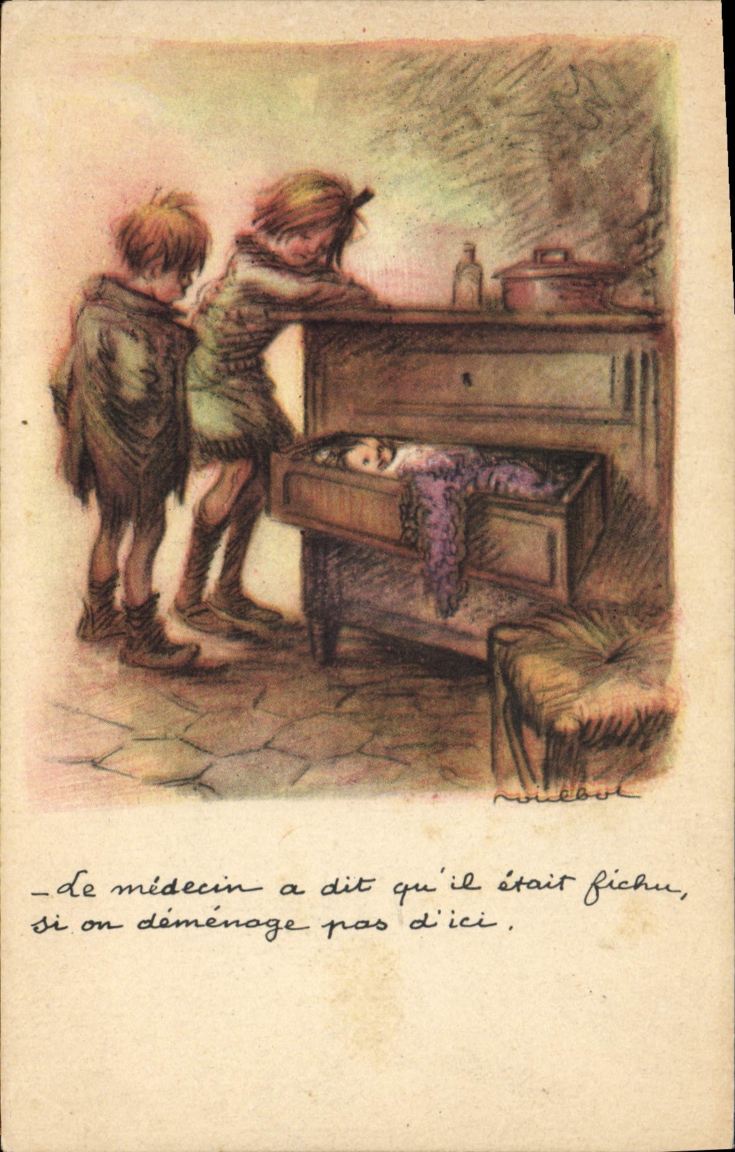 CPA Fantaisie Illustrateur Poulbot 