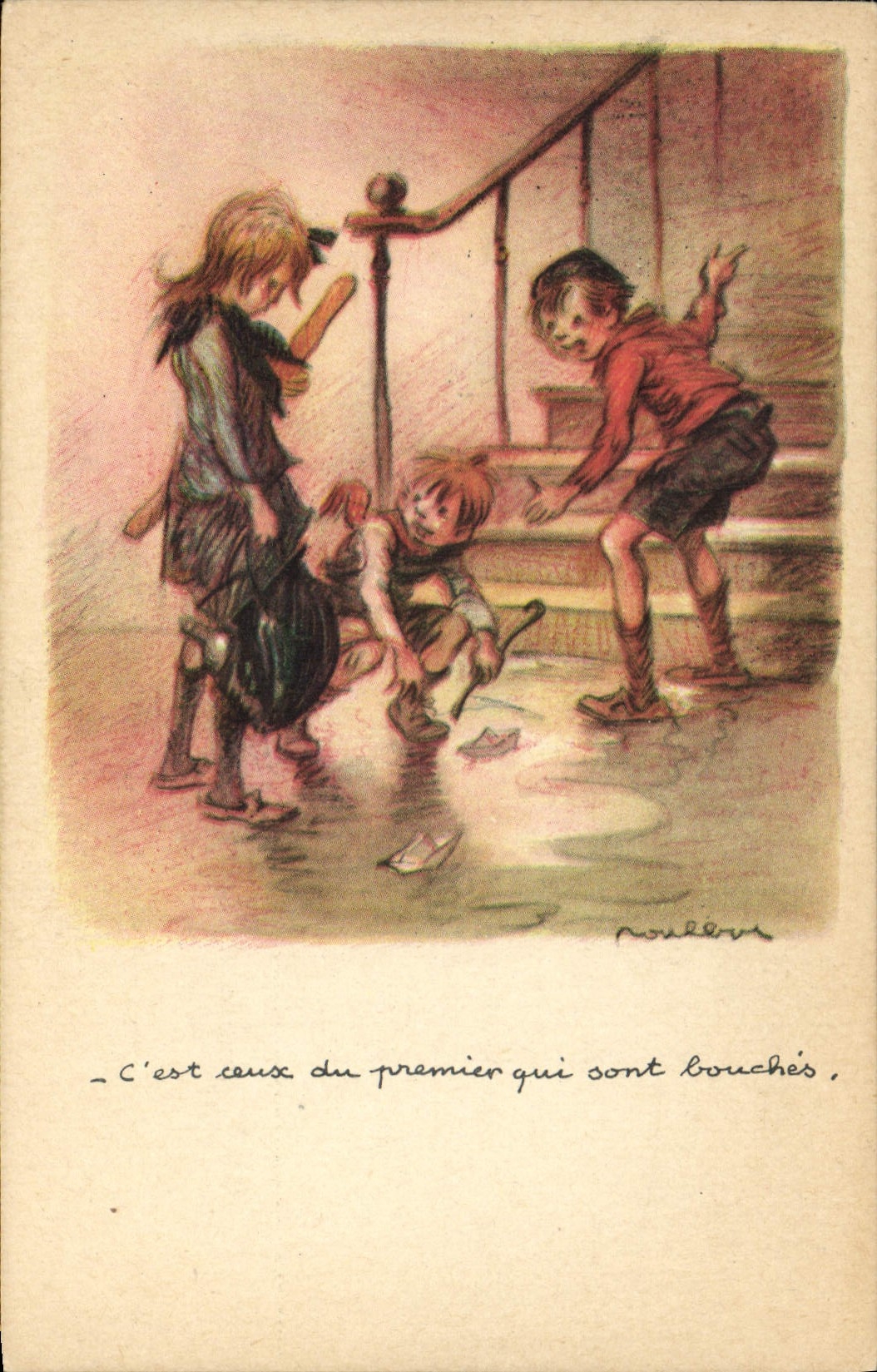 CPA Fantaisie Illustrateur Poulbot 