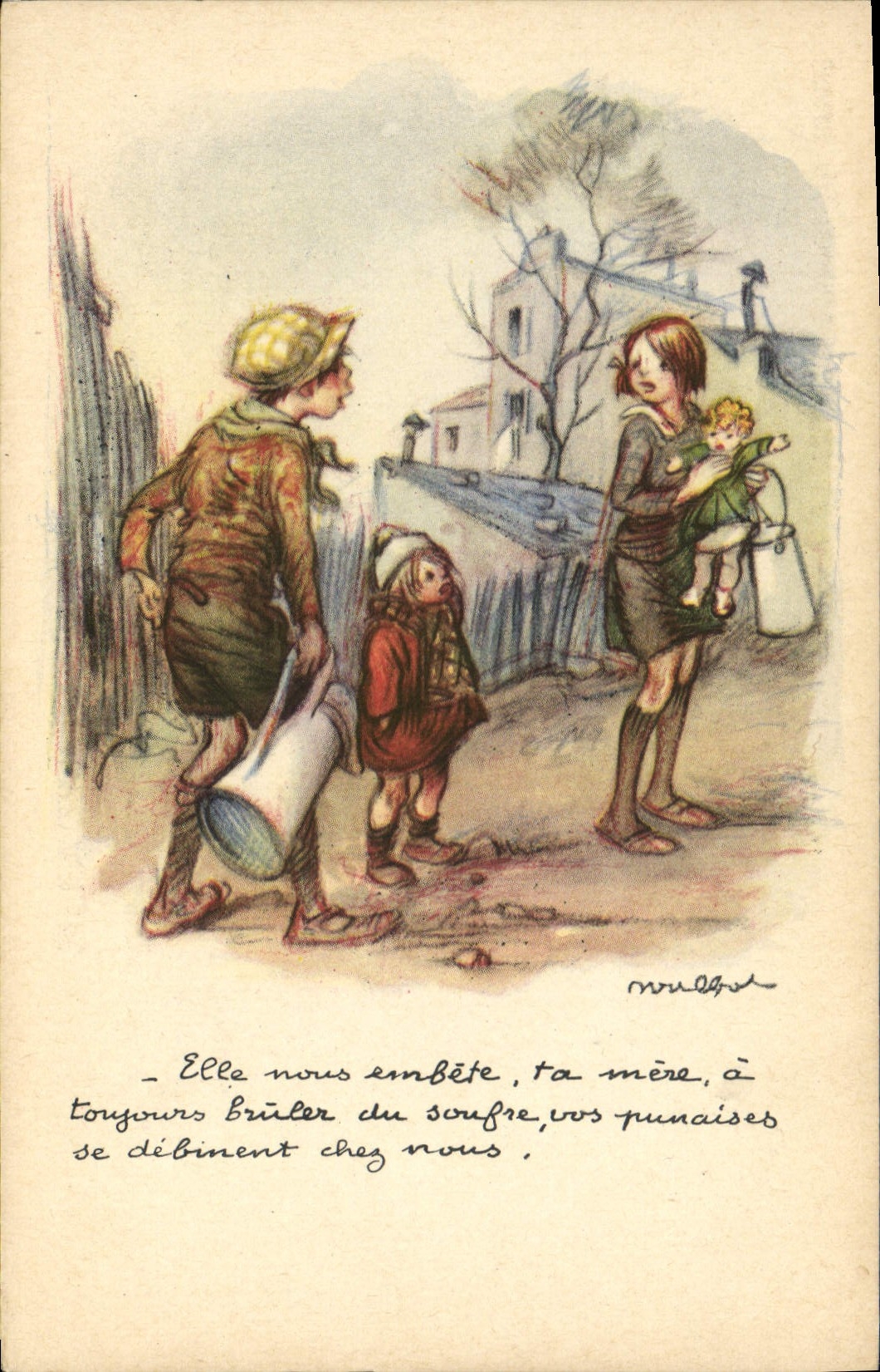 CPA Fantaisie Illustrateur Poulbot 