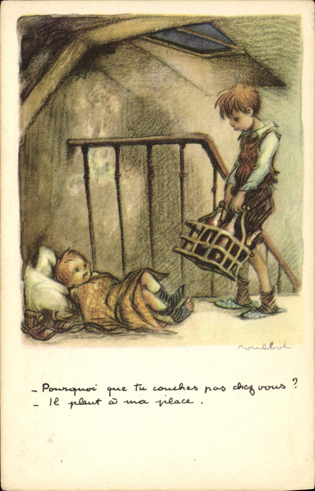 CPA Fantaisie Illustrateur Poulbot 