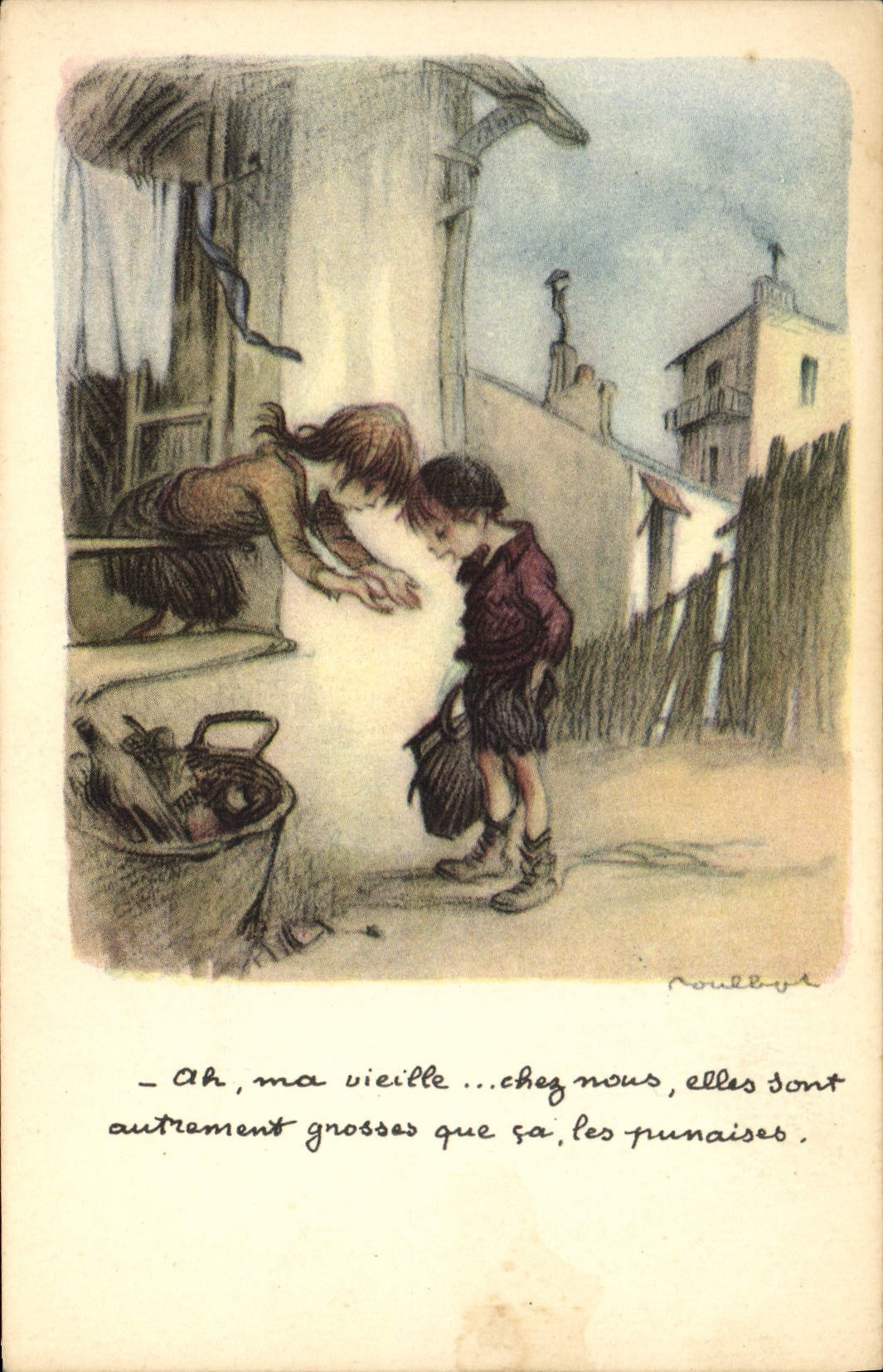 CPA Fantaisie Illustrateur Poulbot 