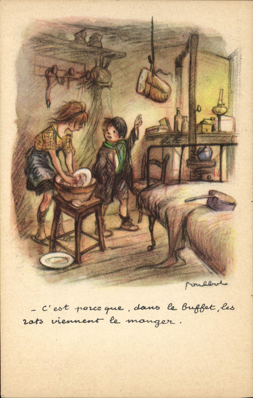 CPA Fantaisie Illustrateur Poulbot 