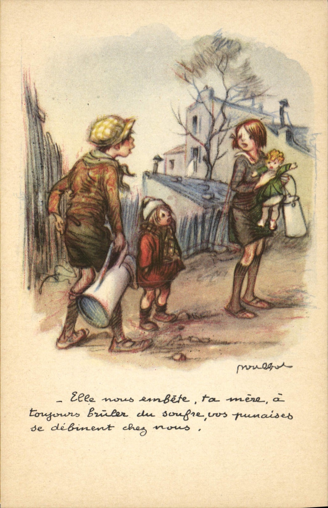 CPA Fantaisie Illustrateur Poulbot 