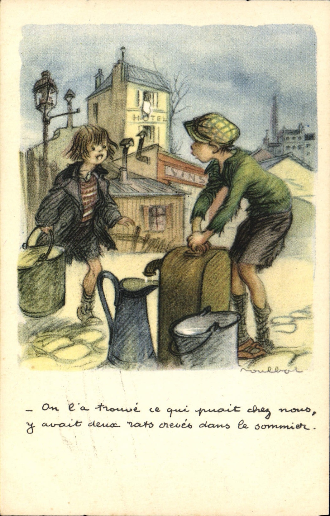 CPA Fantaisie Illustrateur Poulbot 