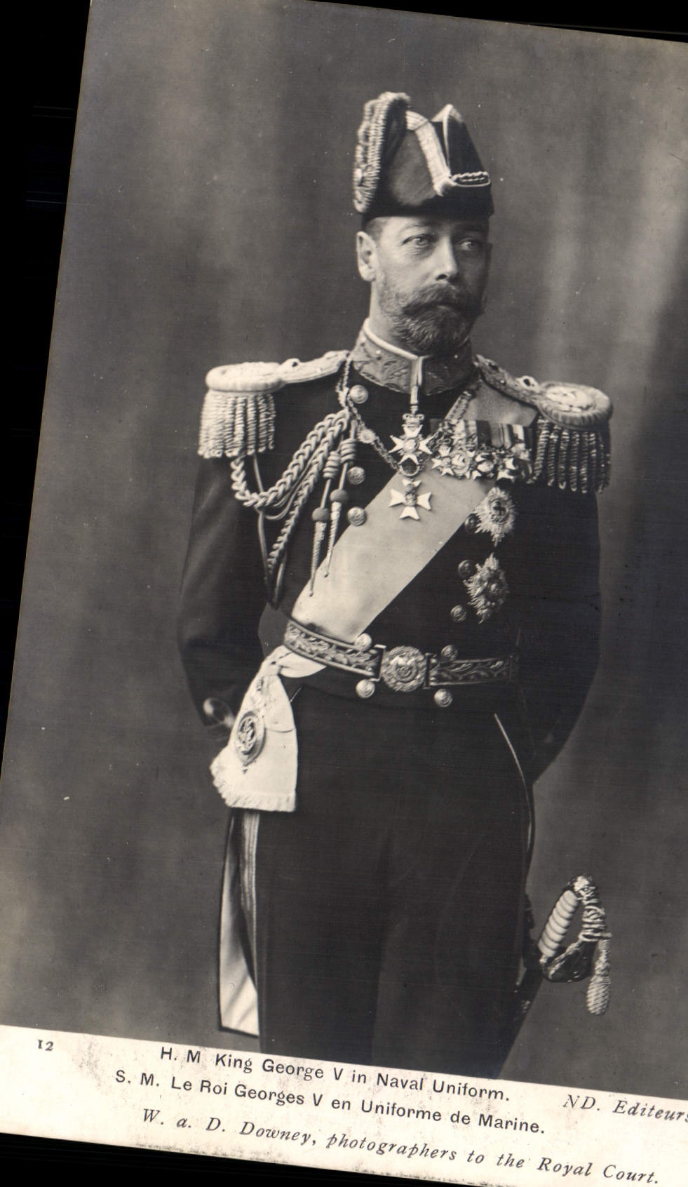 CPA HM King George V in naval uniform 