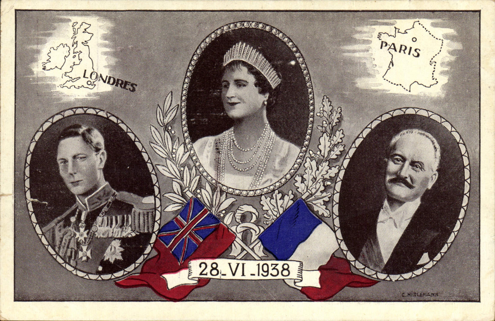 CPA 28 VI 1938 Londres Paris 