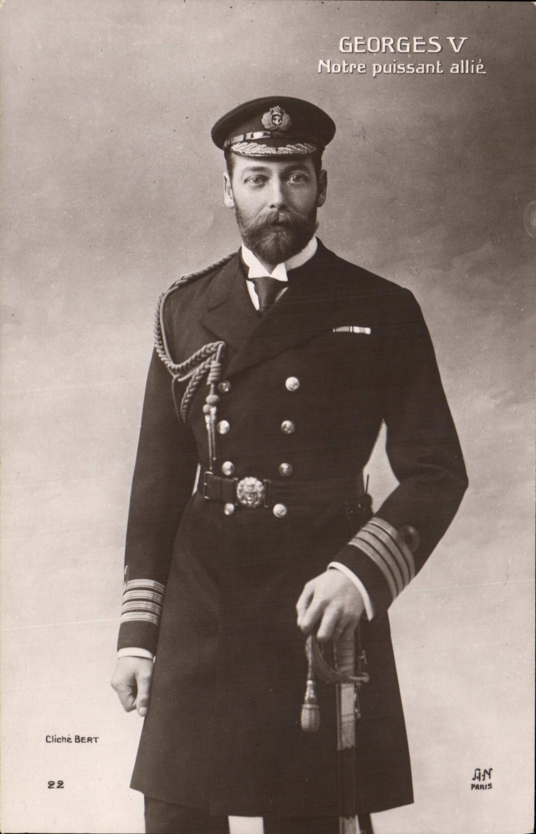 CPA Georges V Notre puissant allie 