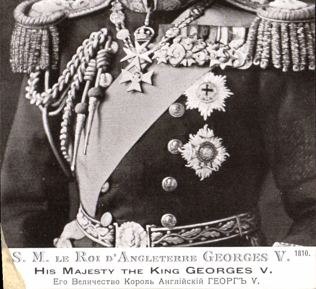 VINTAGE POSTCARD SM the king of England Georges V