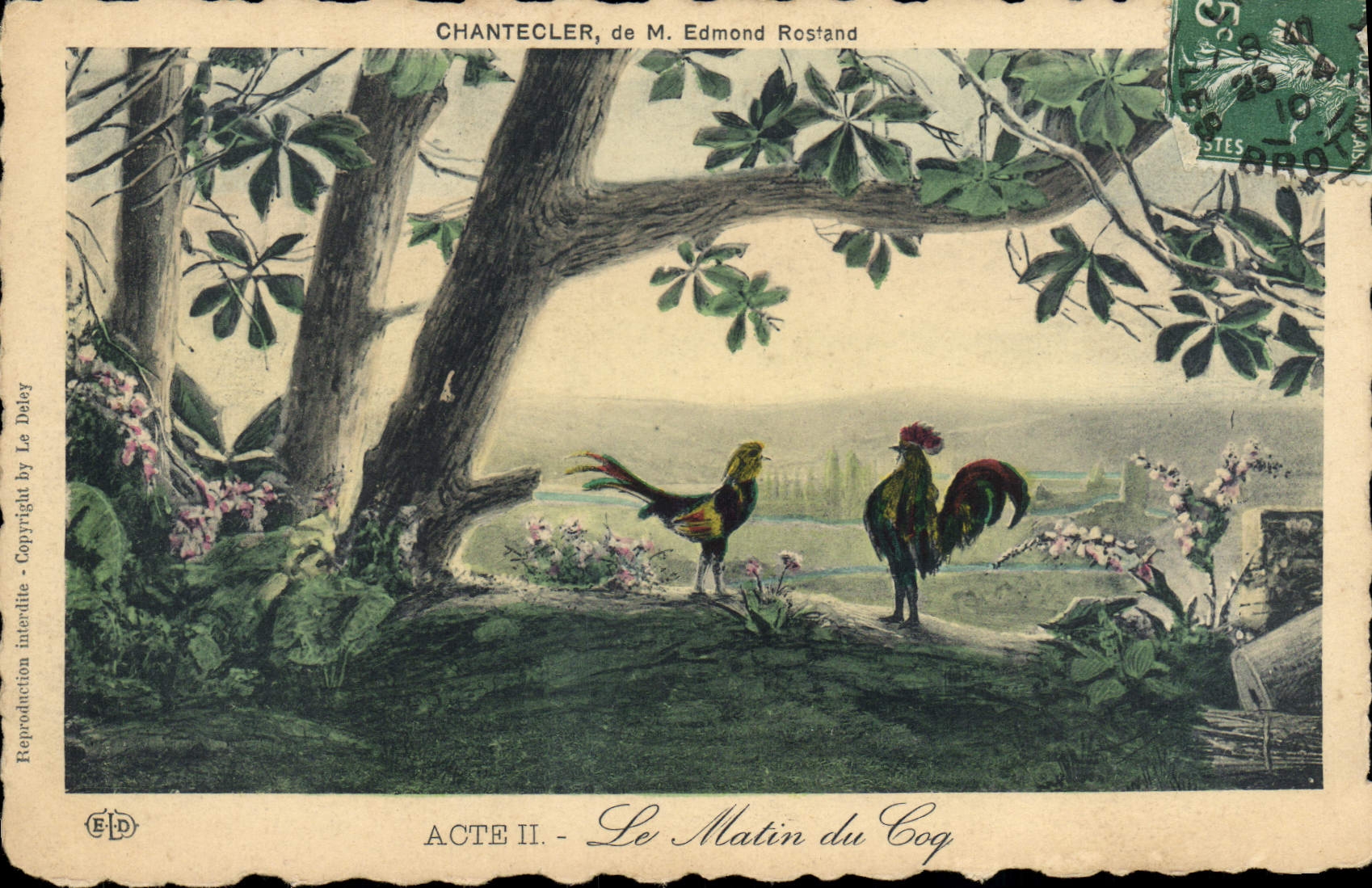 CPA Theatre Rostand Coq Chantecler Le matin du coq