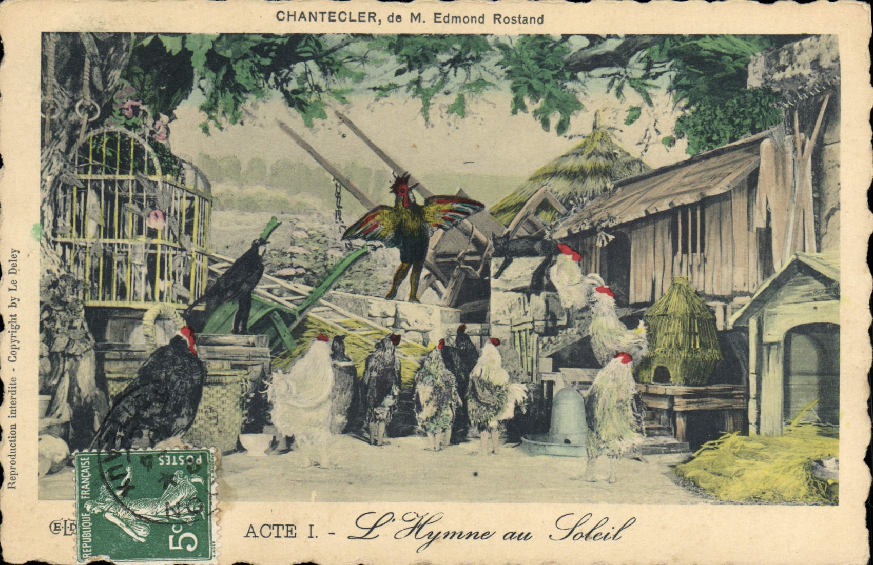 CPA Theatre Rostand Coq Chantecler L'hymne au soleil