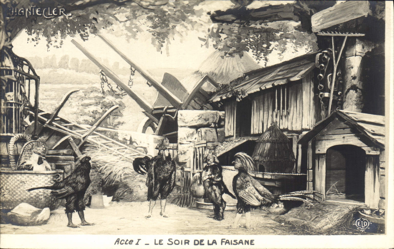 CPA Theatre Rostand Coq Chantecler Le soir de la faisane