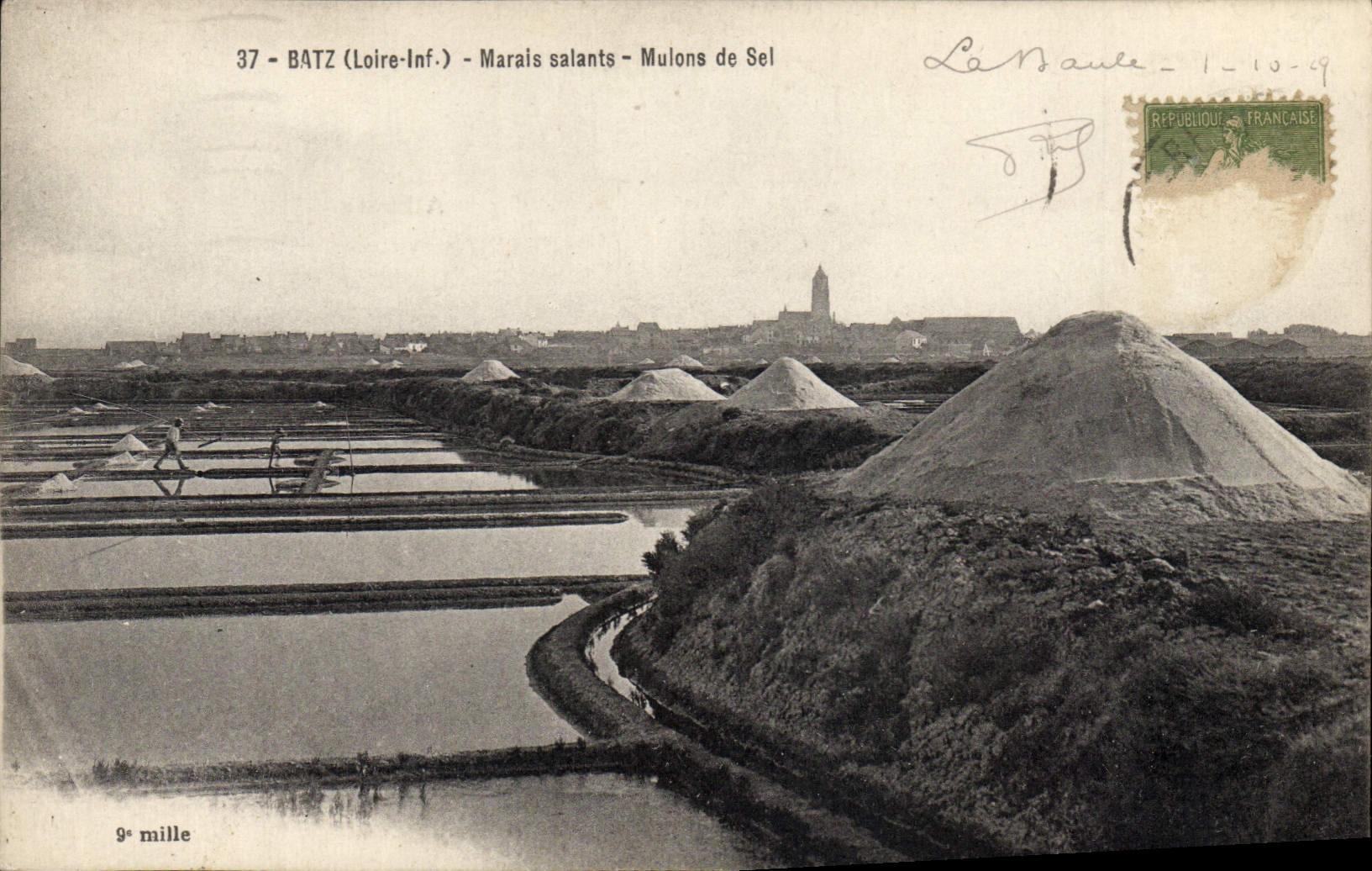 CPA Marais salants Mulons de sel Batz 