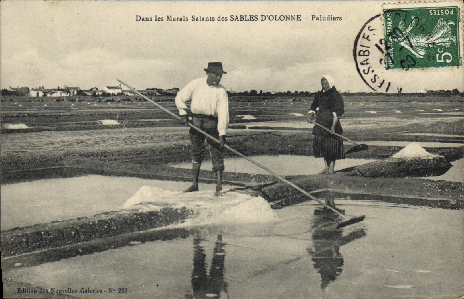 CPA Marais salants des Sables d'Olonne Paludiers