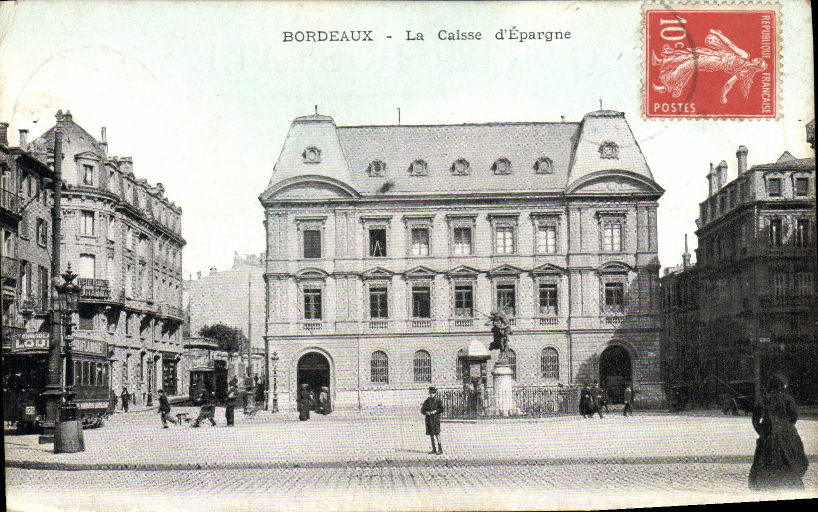 CPA Banque Bordeaux La Caisse d'Epargne Tramway