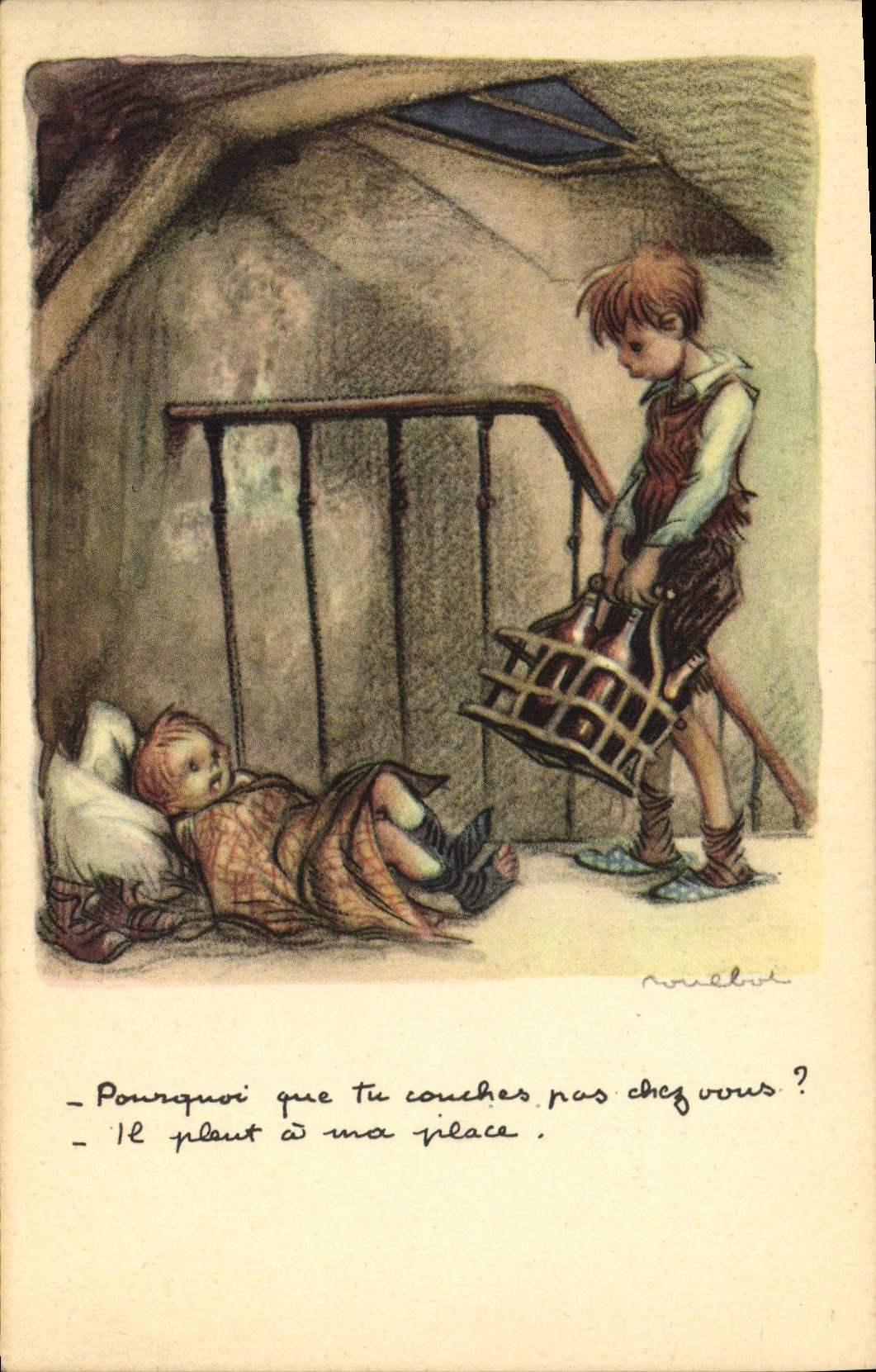 CPA Fantaisie Illustrateur Poulbot 