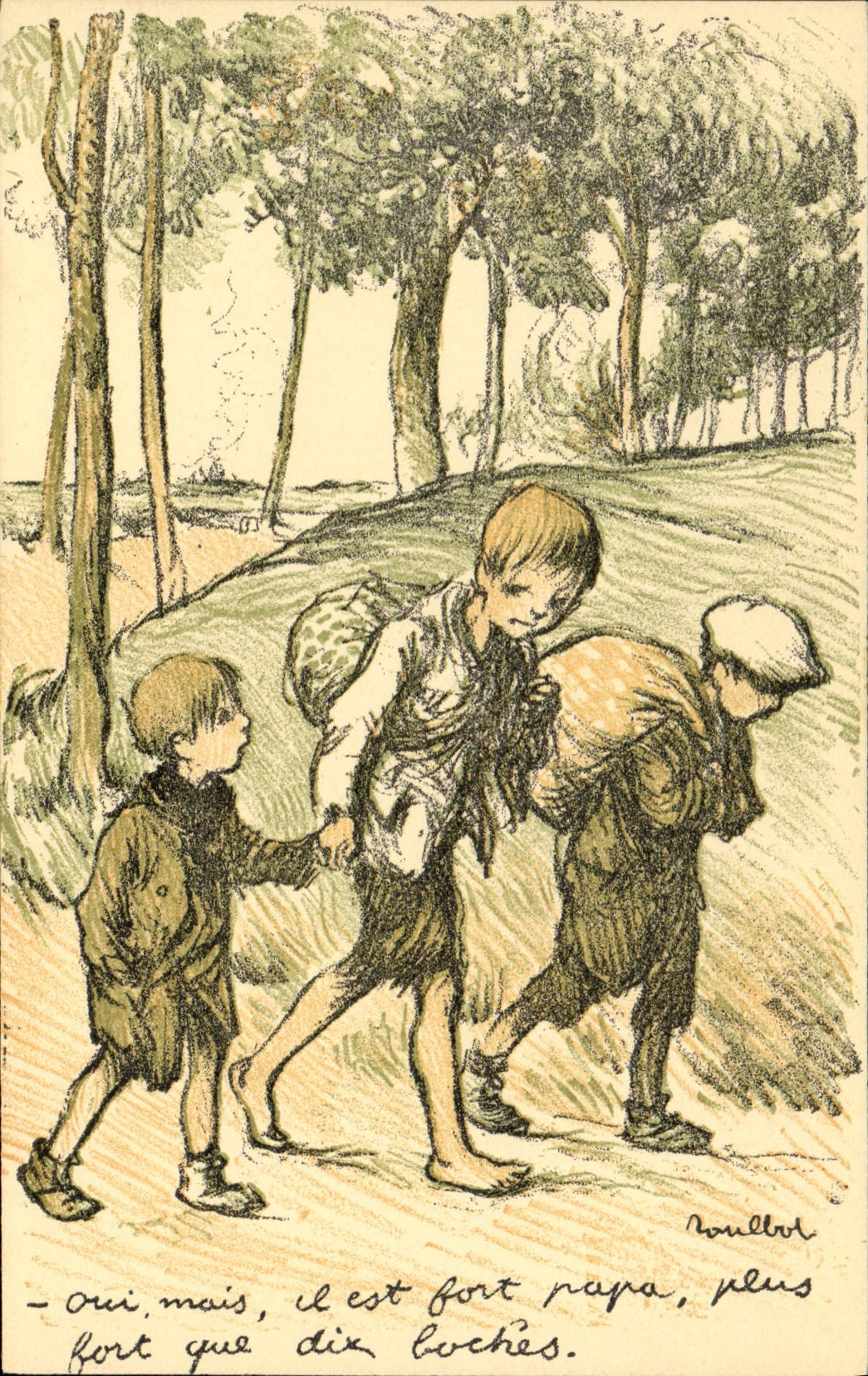 CPA Fantaisie Illustrateur Poulbot 