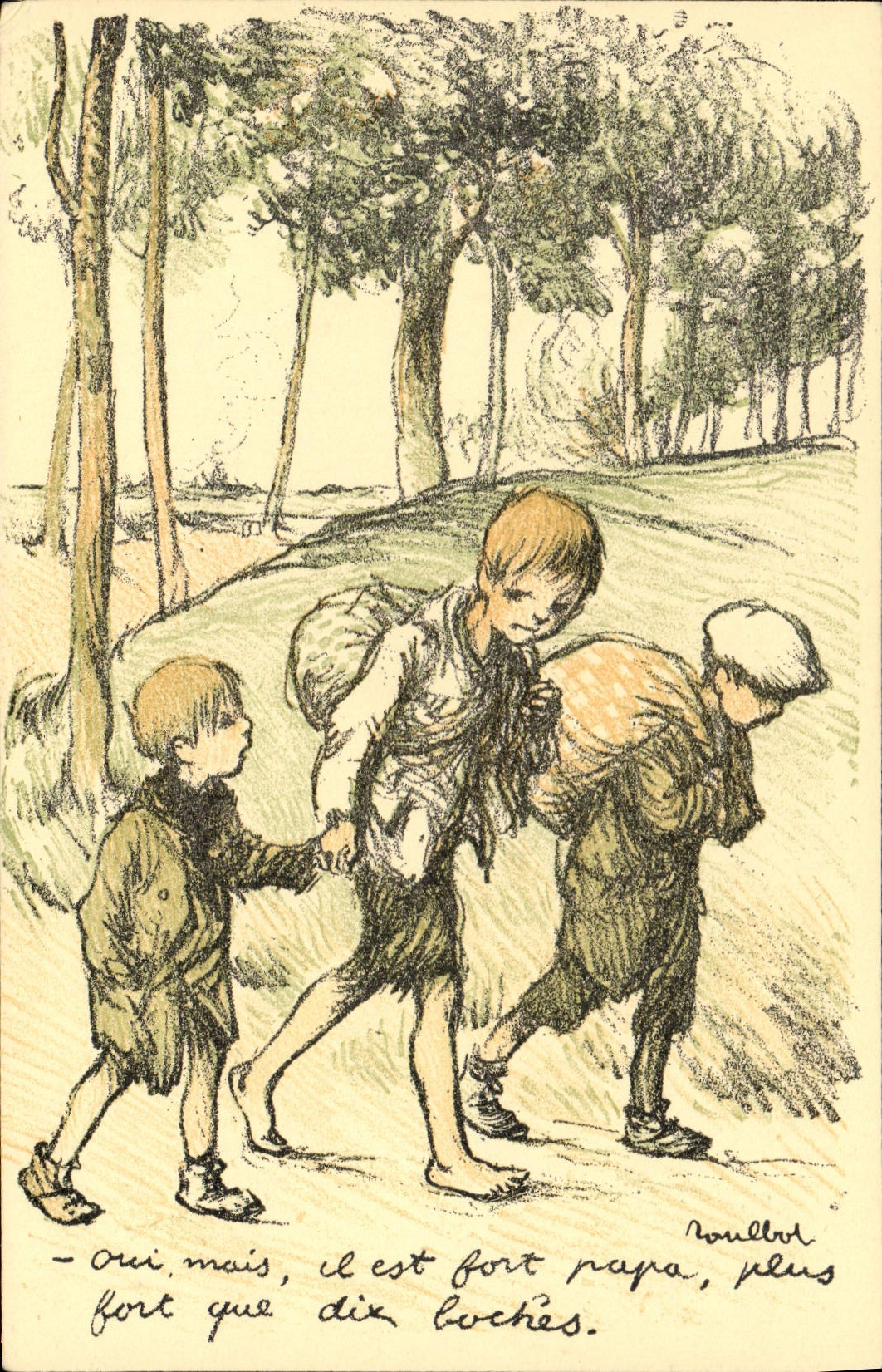 CPA Fantaisie Illustrateur Poulbot 