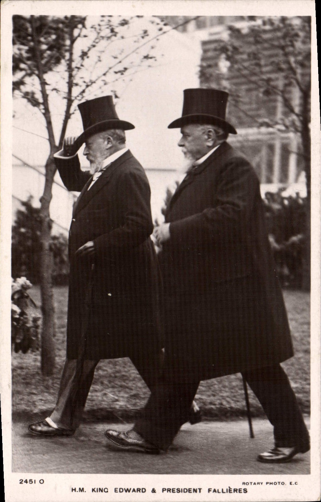 CPA HM King Edward & President Fallieres