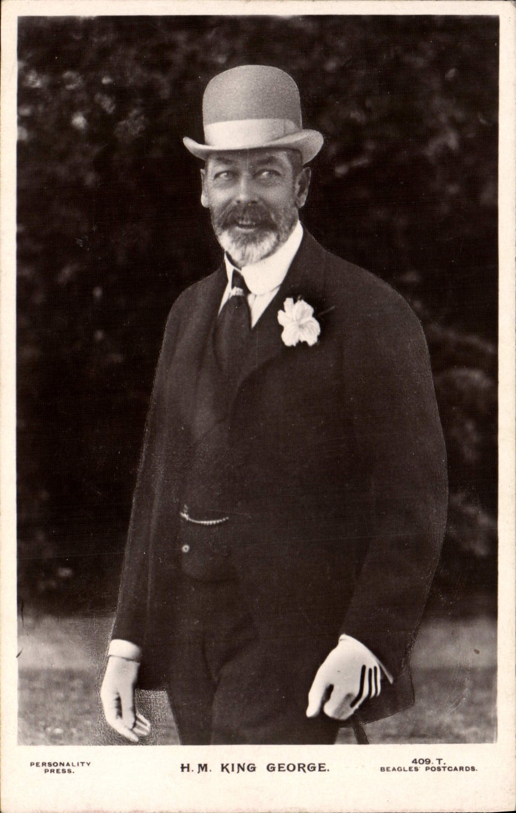 VINTAGE POSTCARD HM King George