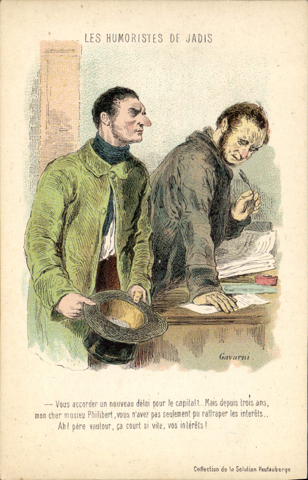 CPA Fantaisie Illustrateur Gavarni Les humouristes de jadis