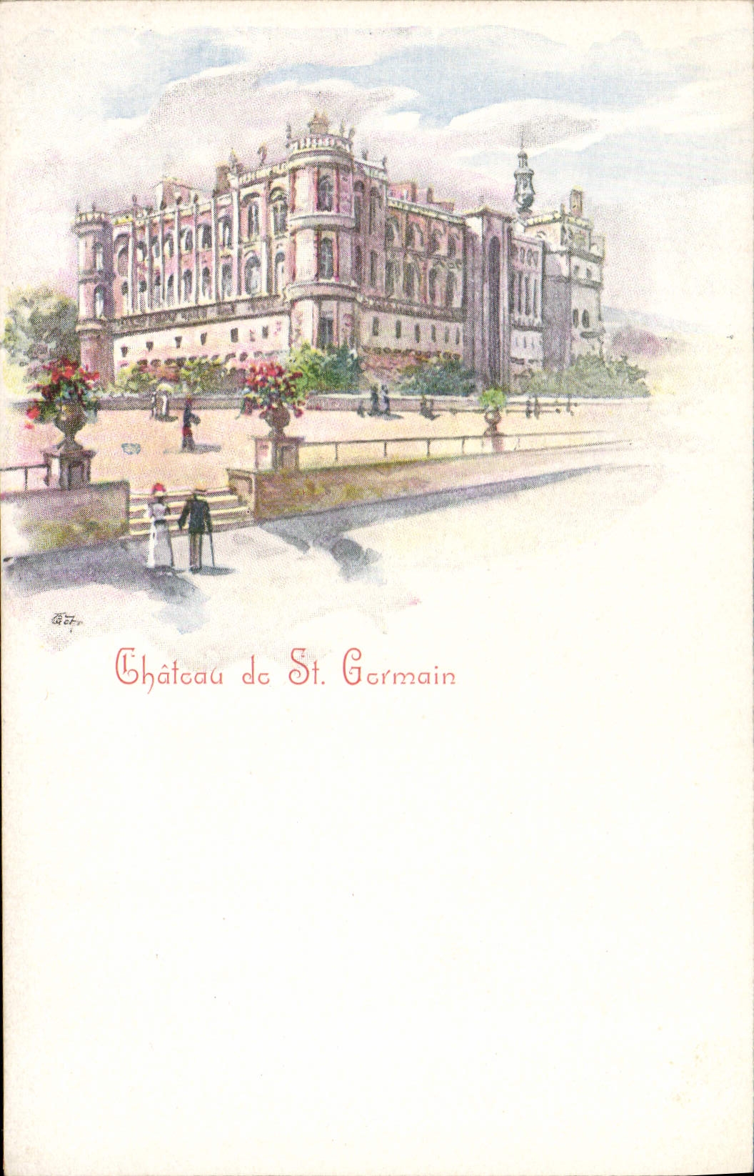 VINTAGE POSTCARD Fantasy Illustrator Castle of German St