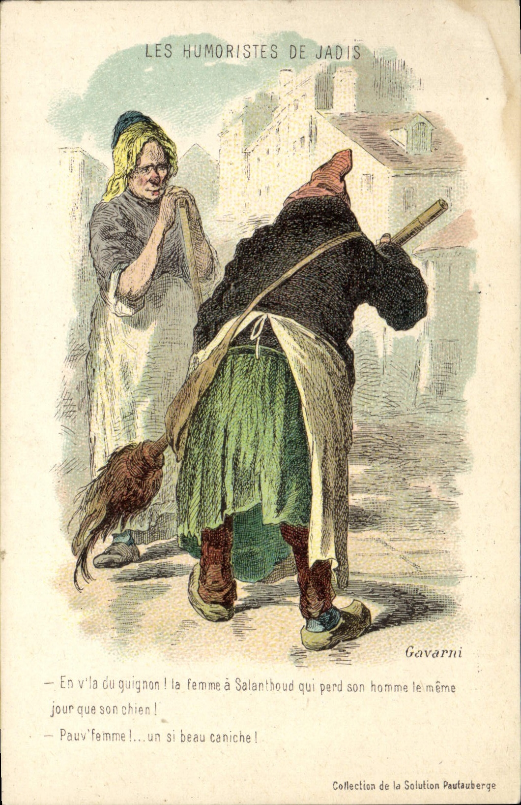 CPA Fantaisie Illustrateur Gavarni Les humouristes de jadis