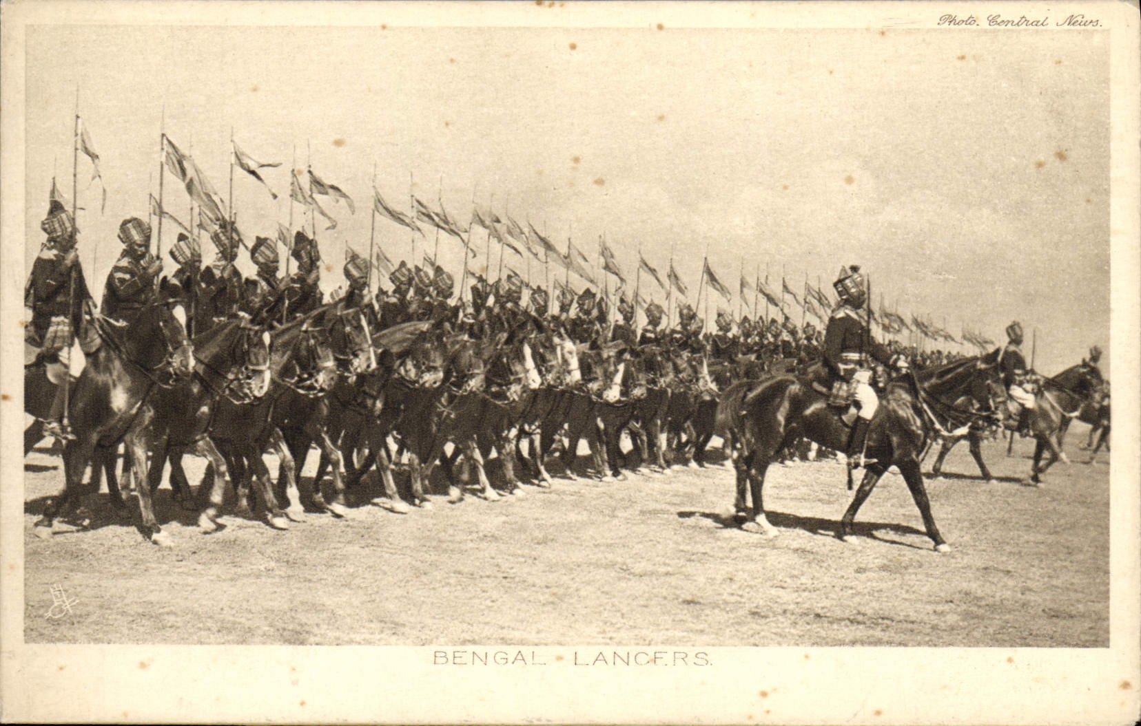 VINTAGE POSTCARD Militaria Bengal Throws