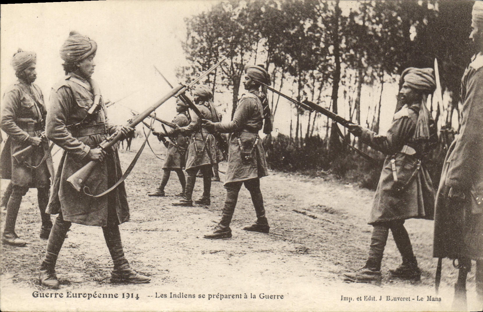 POSTAL Militaria de la VENDIMIA que los indios se preparan con la guerra