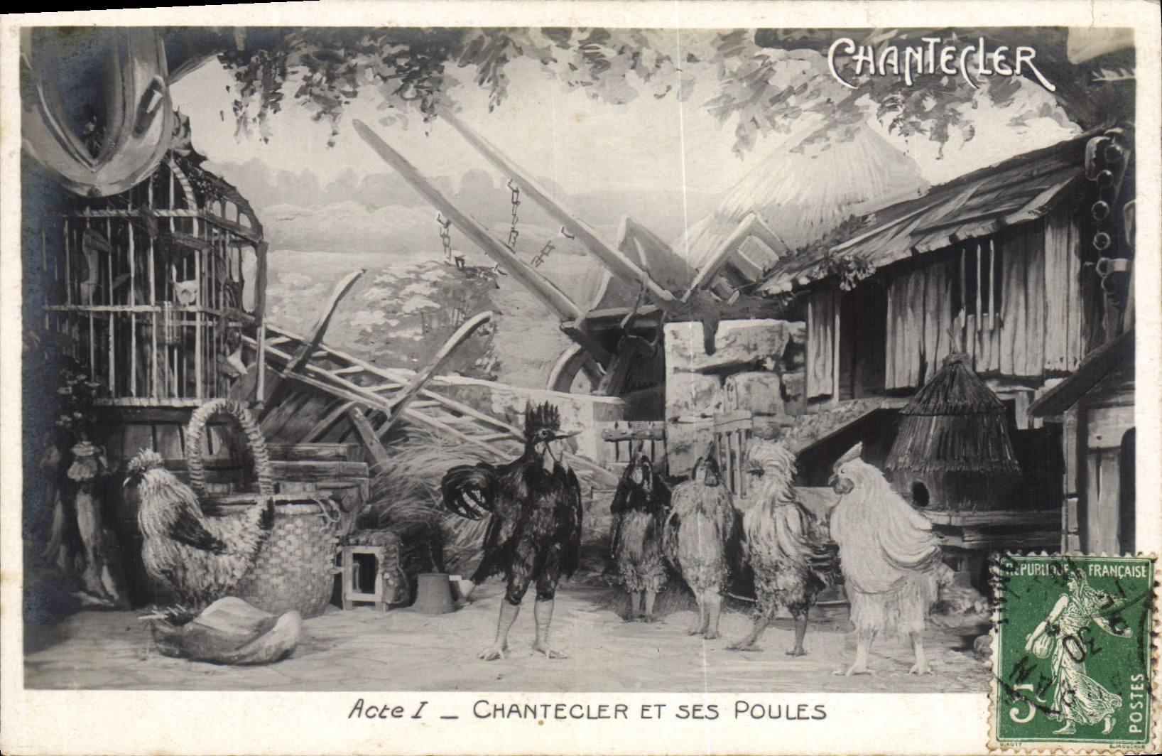 CPA Theatre Edmond Rostand Chantecler et ses poules