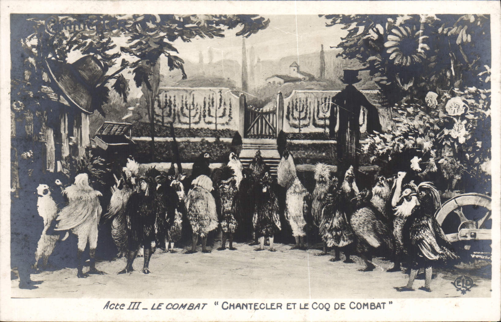 CPA Theatre Edmond Rostand Chantecler et le coq de combat