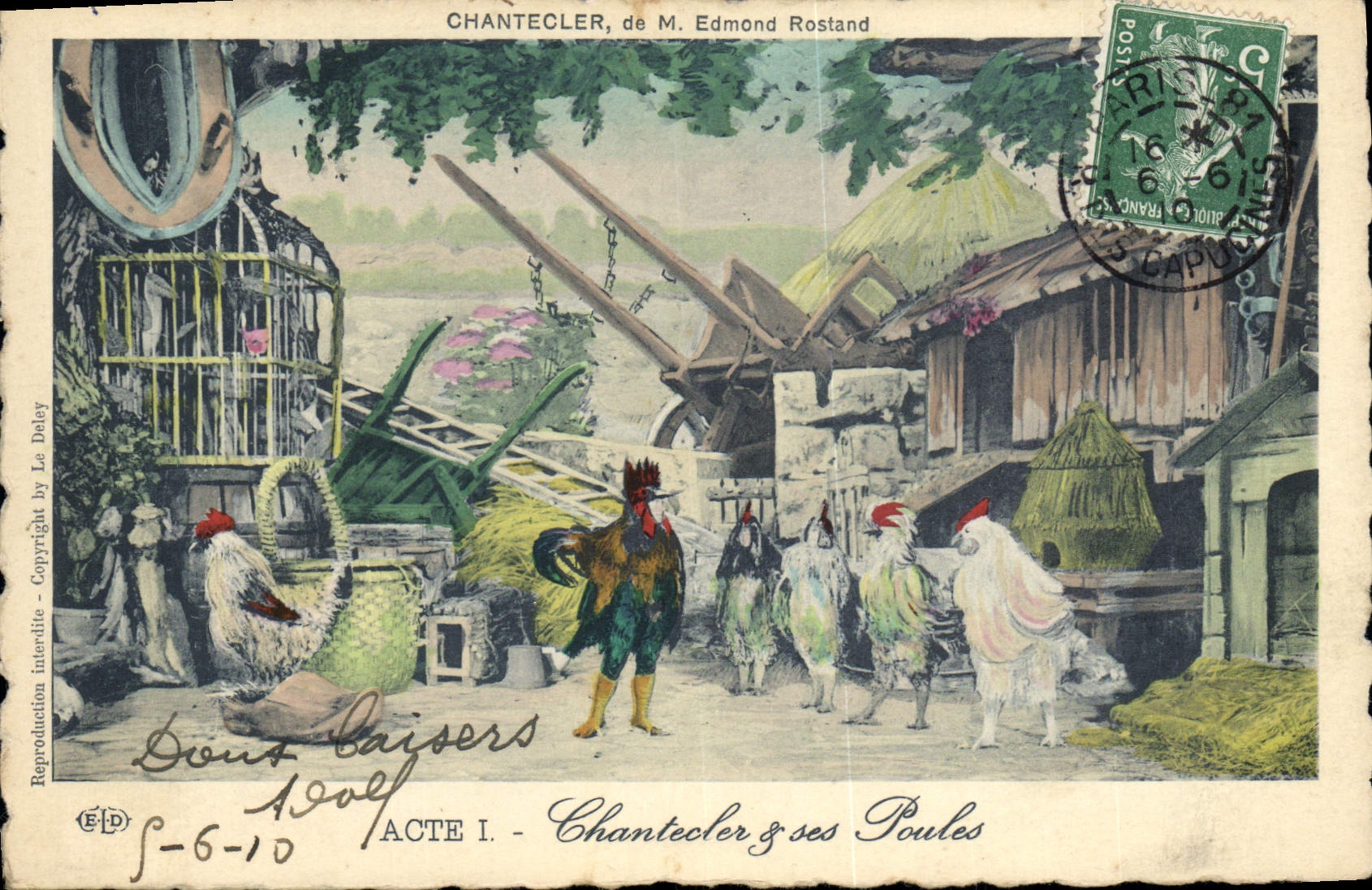 CPA Theatre Edmond Rostand Chantecler et ses poules